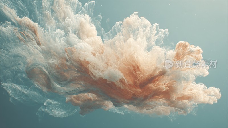 梦幻色彩云朵插画