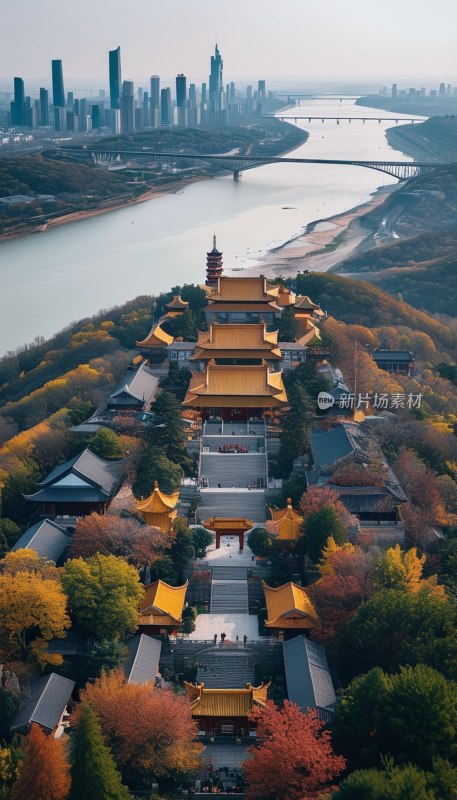 南京栖霞山航拍