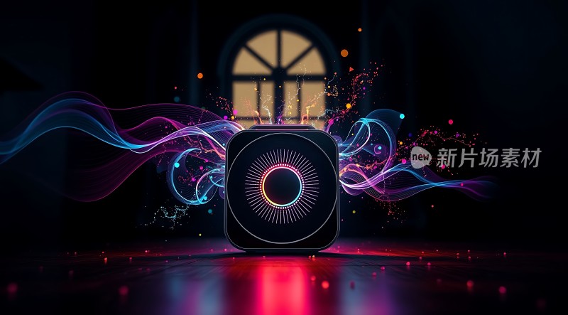 新片场素材科技感十足的未来设备