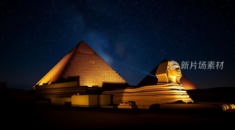 埃及金字塔与狮身人面像之夜