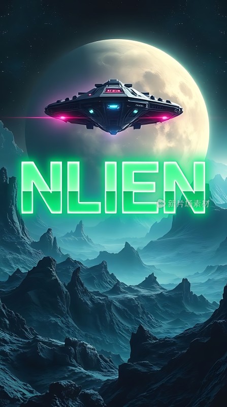 外星飞船降临神秘星球