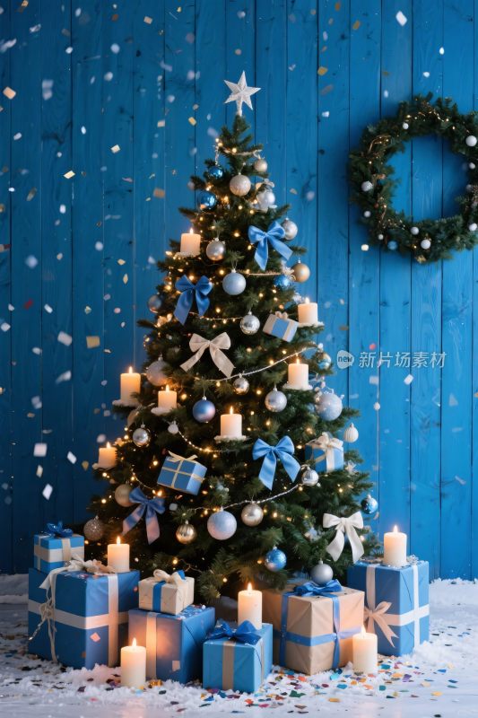 圣诞树礼物装饰场景