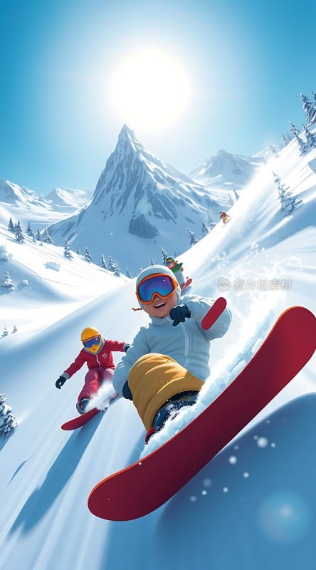 雪地滑板 adventure