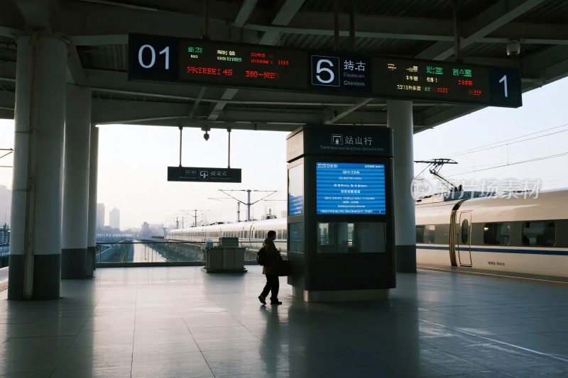 火车站台场景图