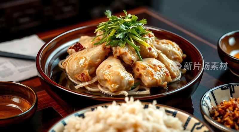 香辣鸡翅拌面美味佳肴