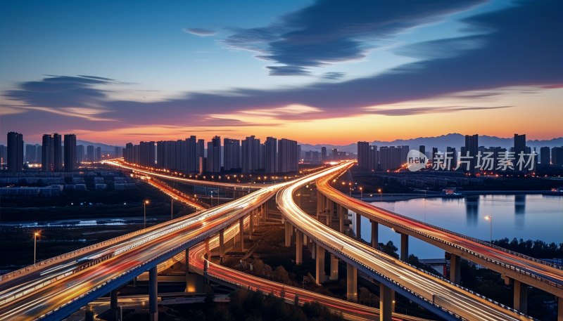 秦皇岛夜景大桥