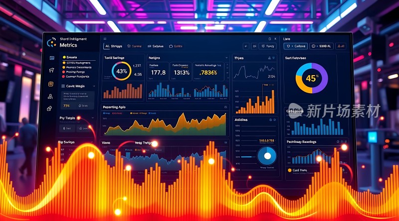 智能数据分析中心数据可视化大屏展示