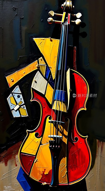 抽象小提琴艺术