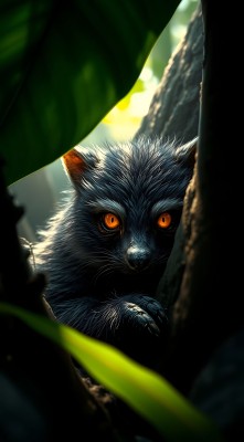 神秘黑猫探出头 神秘黑猫探出头