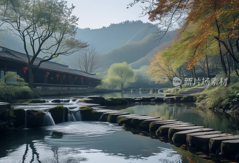 杭州九溪烟村秋色