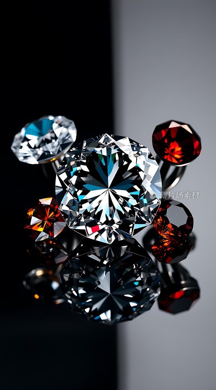 璀璨钻石闪耀光芒