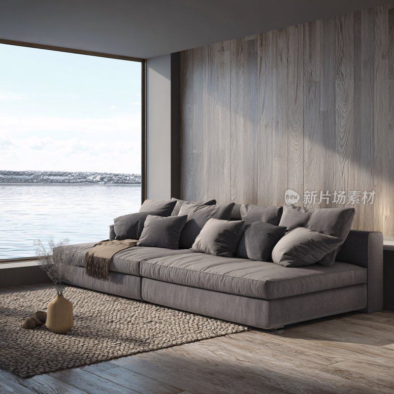 现代简约风客厅沙发场景