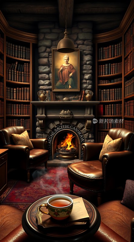 古董书房里的温暖时光