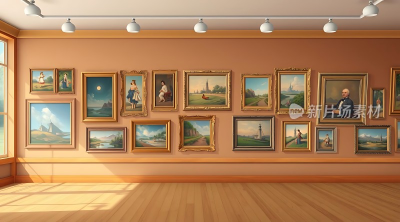 艺术殿堂画作琳琅满目尽展人类智慧与自然之美