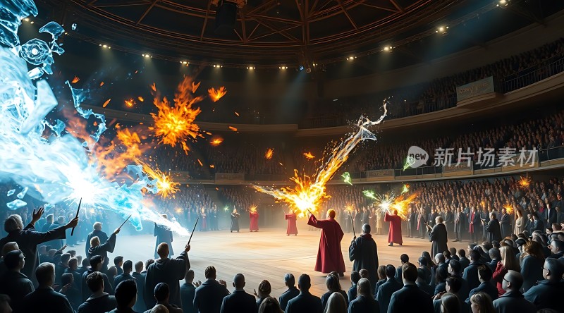 魔法对决火焰与冰霜的对决