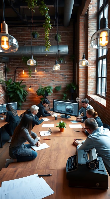 创意团队头脑风暴会议