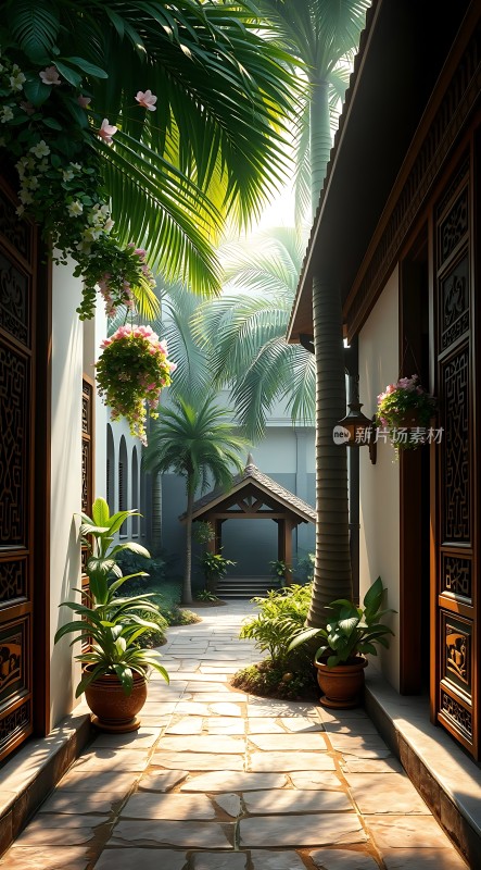阳光小径上的热带风情