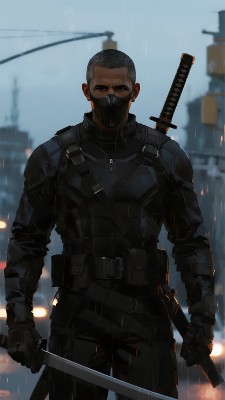 雨夜中的神秘战士 雨夜中的神秘战士