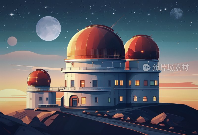 天文台矢量图标