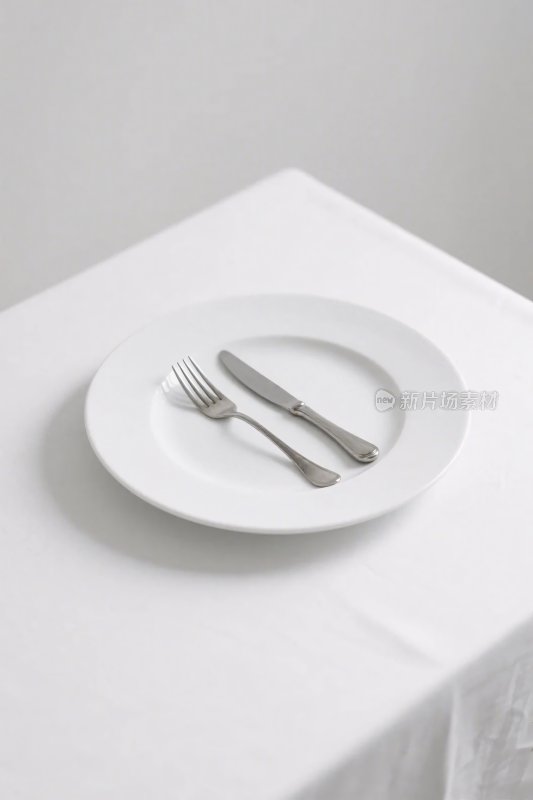 餐具摆放静物图