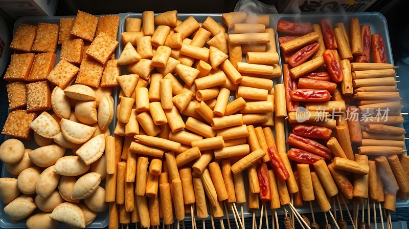 美味小吃大集合各种烤串诱人食欲！