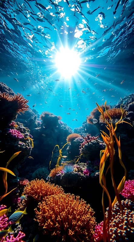 阳光下的海底世界