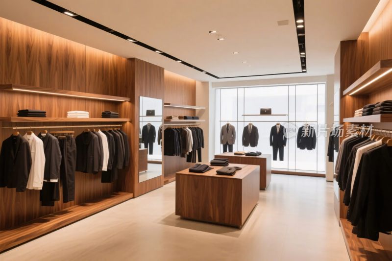 服装店室内陈列场景