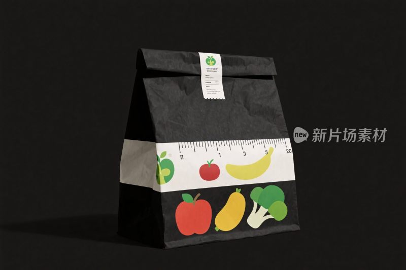 水果蔬菜图案的食品包装袋