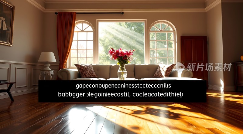 阳光洒满客厅温馨舒适