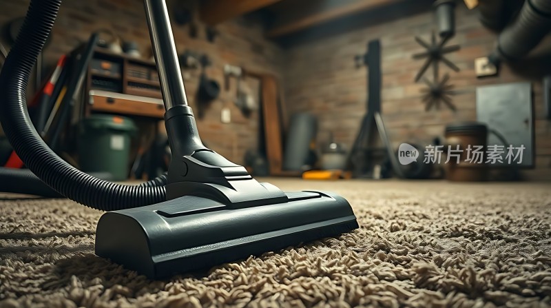 新片场素材 吸尘器清洁地毯