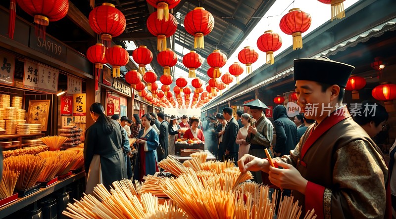 古风集市繁华景象