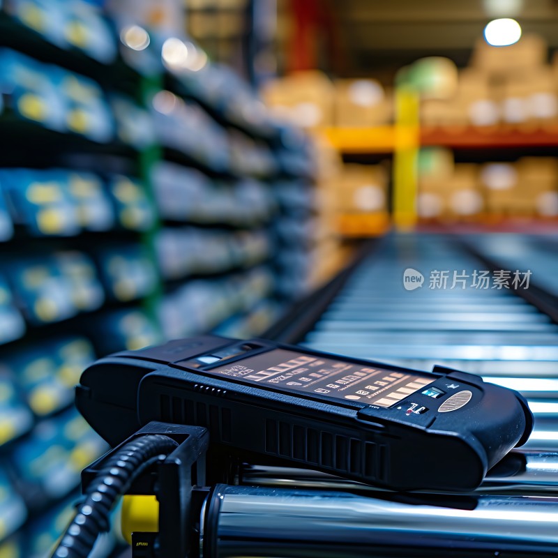 仓库扫描仪与传送带