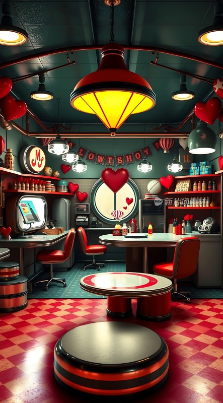 复古餐厅温馨浪漫氛围