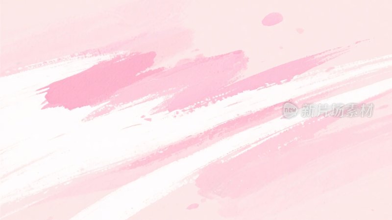 粉色笔触水彩背景