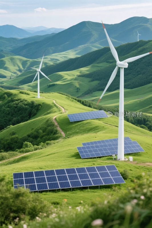 山地风电太阳能场景
