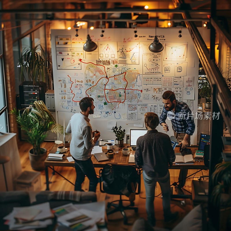 创意碰撞头脑风暴会议现场