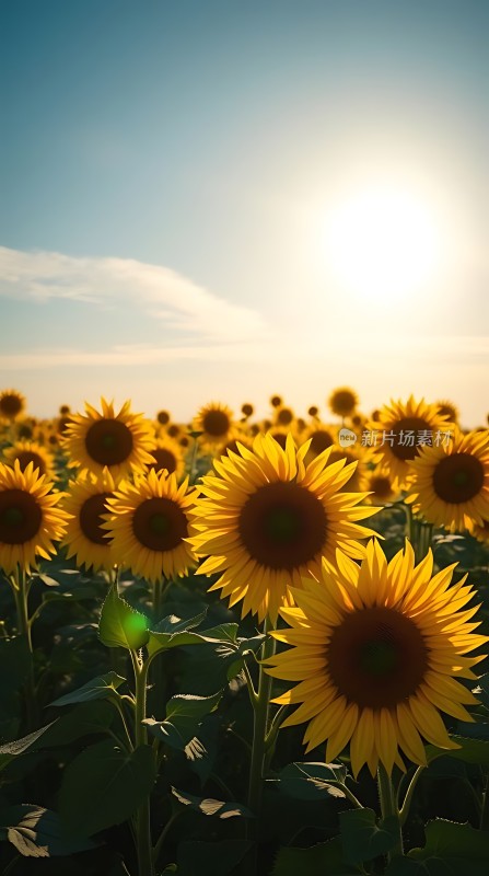 向日葵海阳光下的希望