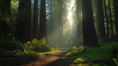 森林阳光树木树林