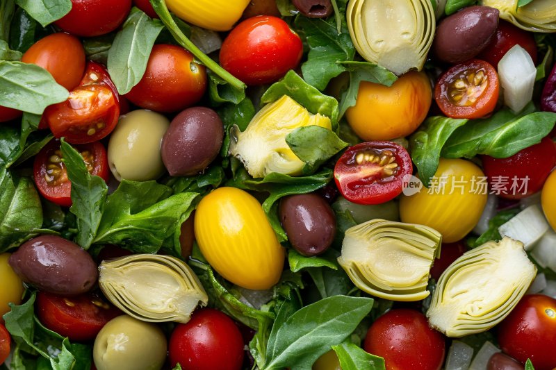 多彩蔬菜组合画面