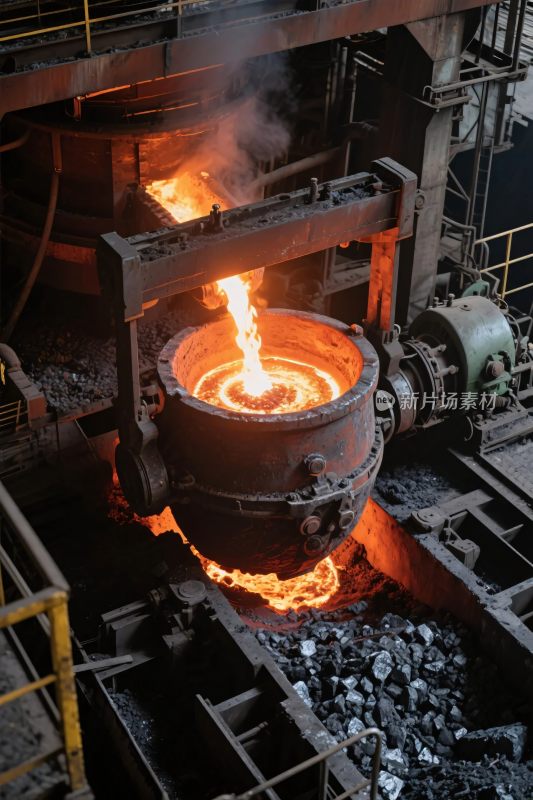 工业炼钢熔炉