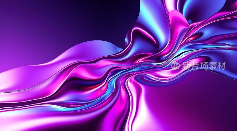 紫色流光幻彩画卷