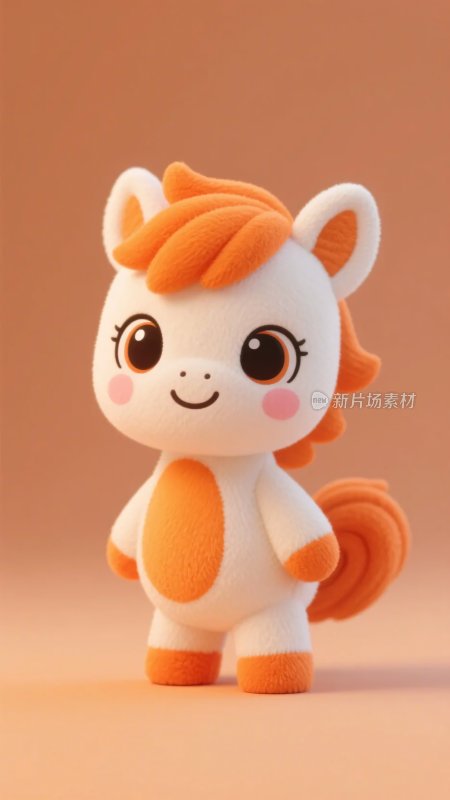 可爱小马玩偶形象