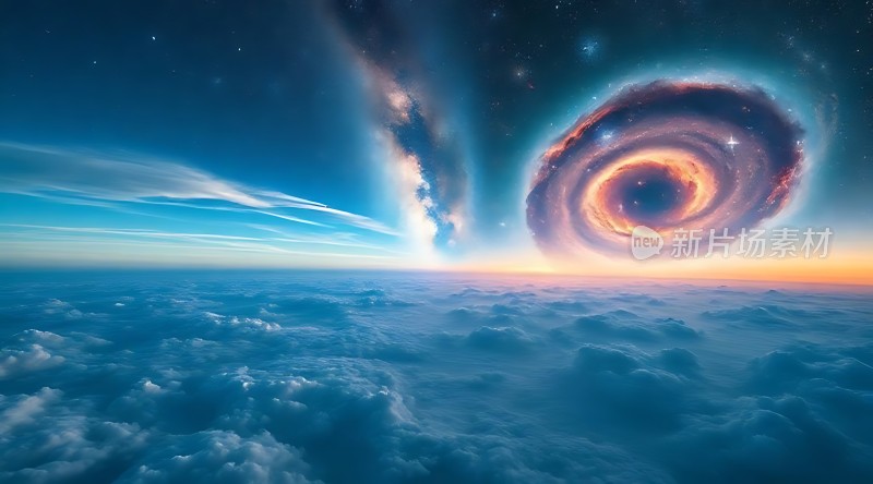 云海中的星际旋涡