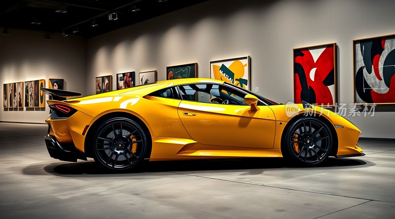 黄色跑车艺术馆