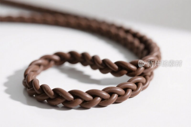 棕色手工编织绳饰