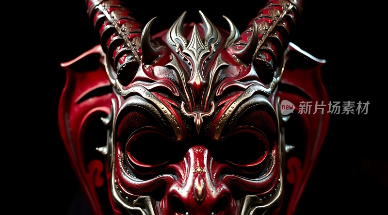 红色恶魔面具
