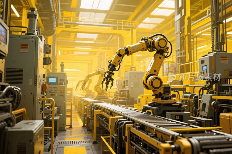自动化工厂机械臂场景