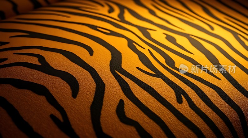 虎纹布料特写