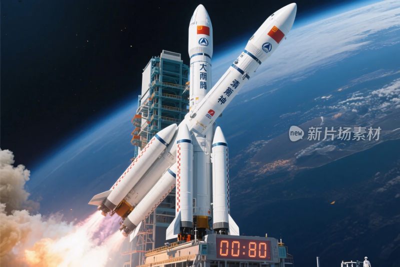 火箭航天发射场景