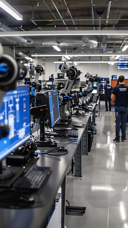 工业机器人生产线高效自动化生产场景